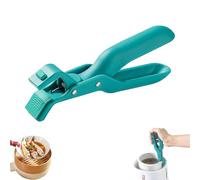 Scarcelye Hot Plate Gripper,Non-Slip Heat Insulation Anti-Scald Clip,Multi-Purpose Anti-Scald Bowl Holder Clip,Hot Plate Gripper Lifters Tongs for Bowls Pans Dishes (Green*1)