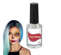 SCARE DE MAQUILLO LÍQUIDO - 15 ml Realista, cepillo incorporado Halloween MAQUILL LÍQUIDO, Collodion Scary Scar Agua | Cicatrices de liquid-d para crear cicatrices y heridas de aspecto profesional