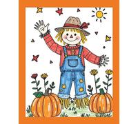 Scarecrow Composition Notebook: Cute Fall and Halloween Cover | Wide Ruled | 100 Pages