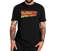 Scared of The Future T Shirt Funny Quotes Y2k Humor Geek Gift T-Shirt For Men 100% Cotton Soft Casual tee Tops Black XXL