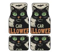 Scaredy Cat - 4 alfombrillas universales antideslizantes para automóvil, SUV, furgoneta, camión, sedán, 4 piezas