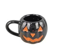 Scaredy Cat KzW817 - Juego de 4 tazas 3D de 22 onzas (negro, 14,6 x 11 x 8,8 cm)