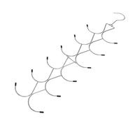 Scarf Hanger Rack, Multi Tier Organizer, Space Saving Closet Hook Heavy Duty Storage Hanger, for Hijab Shawl Belt Tie Purse Bedroom Dorm Apartment Closet Organization Storage Solution 0,15 pulgadas