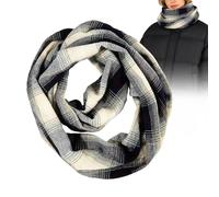 Scarf with Pockets - Warm Soft Lightweight Accessories with Zipper Pocket | Women Neck Scarf keptfor Home Fall Casual Party Supplies Outdoor Garden Camping Hiking Walking Commuting Christmas Halloween