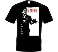 Scarface Al Pacino Movie Poster T Shirt Black 3XL