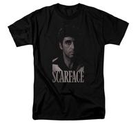 Scarface B&W Tony T Shirt Gangster Movie Tony Montana Retro tee Black 3XL