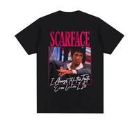 Scarface Movie Always Tell The Truth Even When I Lie Tony Montana T-Shirt Black S