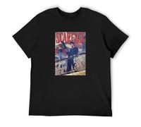 Scarface Railing Shot Licensed Mafia Al Pacino Montana Movie Unisex 100% Cotton Short-Sleeve T-Shirts Black S