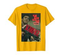 Scarface Say Hello To My Little Friend Photo Camiseta, Hombre, Dorado Brillante, XXL