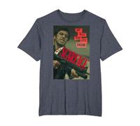 Scarface Say Hello To My Little Friend Photo Camiseta, Hombre Tallas Grandes, Azul Jaspeado, 6X Alto