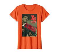Scarface Say Hello To My Little Friend Photo Camiseta, Mujer, Naranja, L