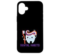 Scarily Buenos Hábitos Dentales Odontología Dental Halloween Carcasa para iPhone 16 Plus