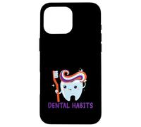 Scarily Buenos Hábitos Dentales Odontología Dental Halloween Carcasa para iPhone 16 Pro MAX