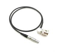 Scarl~t Timecode FGG 00 Cable adaptador de código tiempo audio BNC macho recto 4 pines(Elbow BNC Cable,100cm)