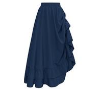 Scarlet Darkness Falda Maxi Renacentista para Mujer (Paquete de 1), azul oscuro, XL