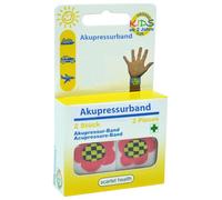 scarlet health | Banda de acupresión «Sea», 1 par de pulseras de acupresión contra náuseas y enfermedades marítimas, para adultos y niños, banda antináuseas para la muñeca, 2 bandas elásticas (flor)