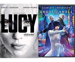 Scarlett Johansson Double Feature - Ghost in the Shell & Lucy 2-DVD Sci-Fi Bundle