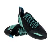 Scarpa Instinct WMN, Zapatillas de Escalada Mujer, Black-Aqua FJW, 37.5 EU