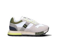 Scarpe Blauer sneaker Heron 02 in suede/ nylon white/ military US24BU06 S4HERON02/RIS 45