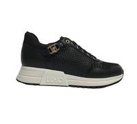 Scarpe donna Liu-Jo sneaker Kiss 719 in ecopelle traforata black DS24LJ34 4A4713 EX250 39