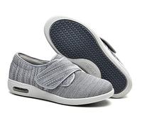 Scarpe Ortopediche Mujer con Strappo Zapatillas Deportivas de Malla sin Cordones para Mujer Zapatos con cojín de Aire para Mujer Zapatos para Caminar Tejidos elásticos (Color : Lightgrey, Size : 37.