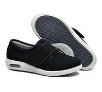 Scarpe Ortopediche Mujer con Strappo Zapatillas Deportivas de Malla sin Cordones para Mujer Zapatos con cojín de Aire para Mujer Zapatos para Caminar Tejidos elásticos ( Color : Black , Size : 37 EU )