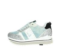 Scarpe sneaker Liu-Jo Maxi Wonder 71 denim/ glitter/ cow suede denim/silver donna DS24LJ14 BA4055 TX393 37