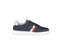 Scarpe U.S. Polo sneaker Rokko003M in ecopelle effetto scamosciata/ tessuto blu uomo U24UP11 44