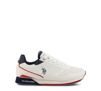 Scarpe U.S. Polo Sneaker Running Nobil 003 in Ecopelle e Tessuto Bianco US22UP09 42