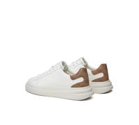 Scarpe uomo Guess sneaker Elba carryover in pelle white/ beige US24GU02 FMPVIBLEA12 40