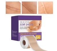Scars Silicone Sheets, Tummy Tuck Strip, Scar Removal Tape, Dermatologist Recommended, Skin Care Sheet for Surgical Scars, C-Section Healing Aid, Keloid & Bump, Post-
