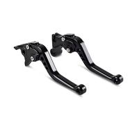 SCARXUSV Manetas De Embrague De Freno De Motocicleta para Kawasaki Z800 Z800E Z750 2007-2016 Palancas Embrague Freno(Corto Negro)