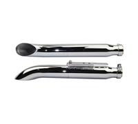 SCARXUSV para Suzuki VL 125 800 1500 para Intruder Tubo Escape Motocicleta Tubo Escape Motocicleta(Cromo)