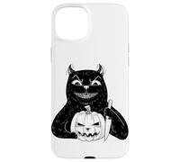 Scary Black Cat Halloween Vintage Gato Espeluznante gráfico Retro Carcasa para iPhone 15 Plus