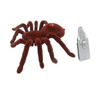 Scary Broma Juguetes RC Spider - Control remoto inalámbrico realista con ojos brillantes, 8 piernas y cuerpo texturizado | Insecto de juguete espeluznante de alta simulación para el día tontos de