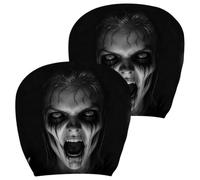 Scary Car Headrest, Ghost Face Cover Stretch with Breathable Fabric