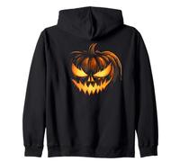 Scary Carved Pumpkin Face Jack O Lantern Halloween Costume Sudadera con Capucha