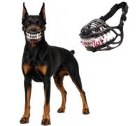 Scary Dog Muzzle and Dog Muzzle with Teeth for Halloween Party，a：M | Spooky Monster Face Cover Costume Mask, Novelty Pet Dress Up Accessories for Medium Dogs, Spooky Prop for Costume Gala