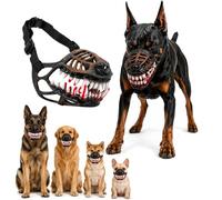 Scary Dog Muzzle with Teeth, Hell Hound Monster Muzzle (A,M)