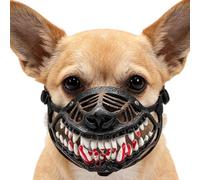 Scary Dog Muzzle with Teeth Latex Reusable Face Cover Halloween Costume