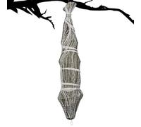 Scary Fake Corpse, Life-Size Halloween Prop with Spider Web Wrap, Realistic Creepy Body Decoration for Haunted House, Lawn Garden Patio Backyard Holiday Party Outdoor Horror Display