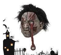 Scary Halloween - Cubierta facial de látex para Halloween, globos oculares que caen