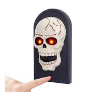 Scary Halloween Door Bell | Cordless Realistic Skull Horror Light Sound Eff