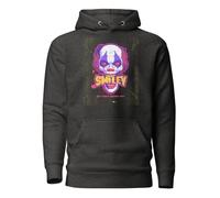 Scary Halloween Funny Smiley He's Right Behind You - Sudadera unisex con capucha para adulto, gris, 3XL