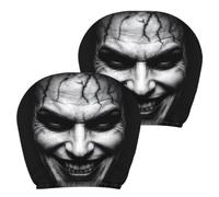 Scary Headrest Covers for Cars |Double-Sided Printing Car Headrest Cover