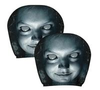 Scary Headrest Covers For Cars - Soft Breathable Halloween Protectors