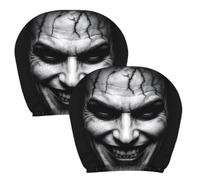 Scary Headrest Covers For Cars - Soft Breathable Halloween Protectors