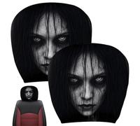 Scary Headrest Covers for Cars Spooky Ghost Face Universal Stretchy