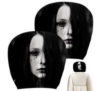 Scary Headrest Covers For Cars - Spooky Ghost Face Universal Stretchy