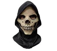 Scary Latex Vampire Death Skull Grim Reaper Adult Mask Headgear for Halloween Party Costume Accessories